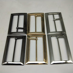 Metal Buckle Stylish Belt For Men Set of 2