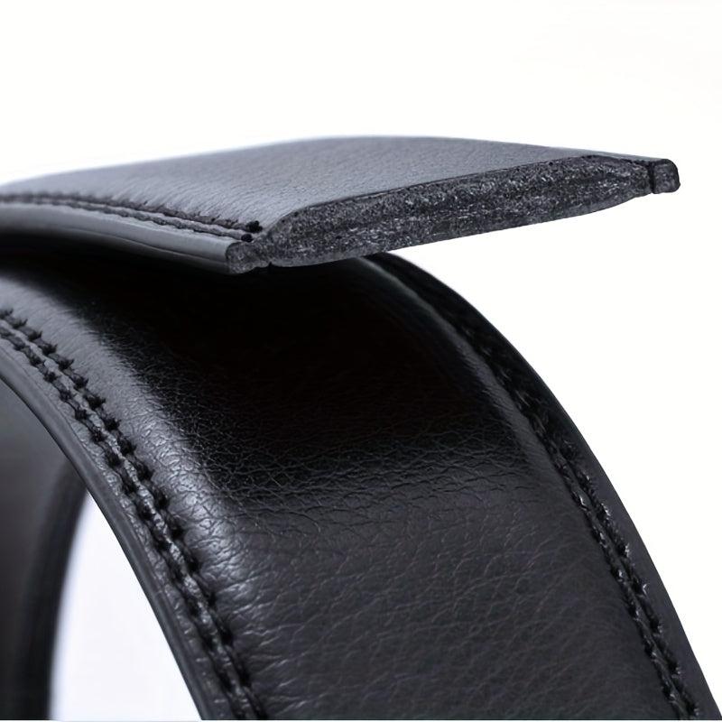 ZDC X12 Men's Leather Belt Automatic Buckle Casual Belt C Step Line 14 Pattern
