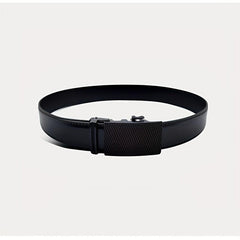 Men's Leather Belt Automatic Buckle Business Suit Waist Strap