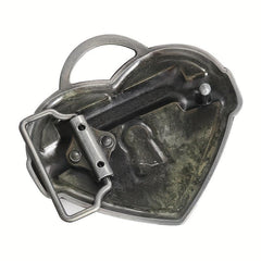 Heart Lock Keyhole TAKEN Metal Belt Buckle Couple Chars Western Cowboy Accessory