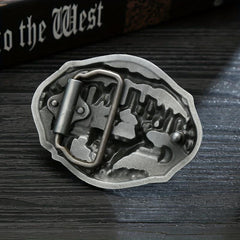 Western Cowboy Deer Belt Buckle Retro Casual Belt Buckle Belts Decoration