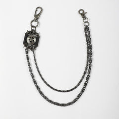 Men's Retro Pentagram Waist Chain Metal Punk Rock Double Chain Ring Pants Chain
