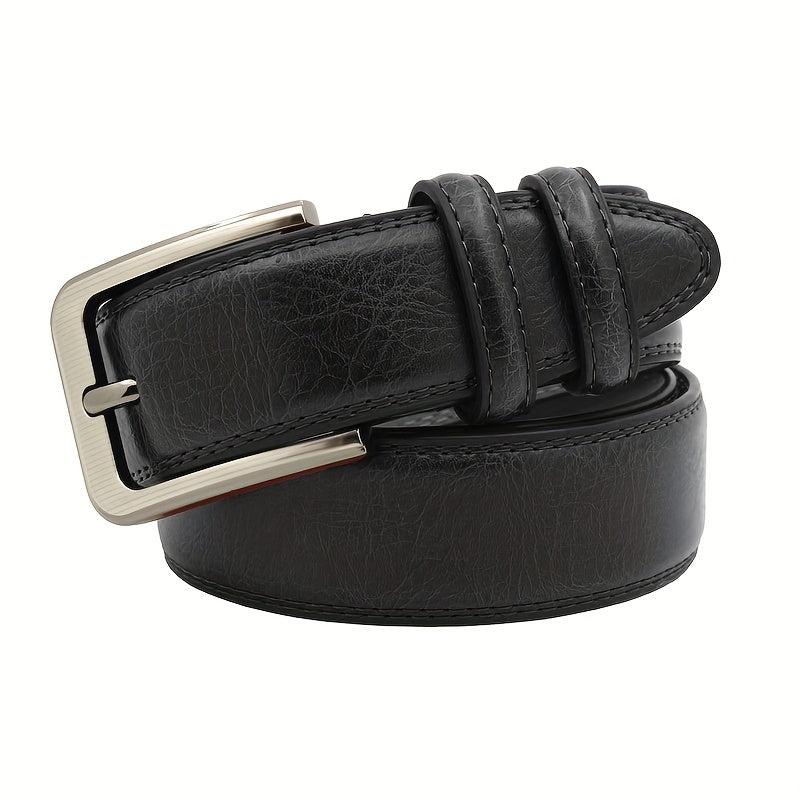 Men's Leather Business Belt for Jeans Pants