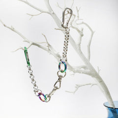 Men's Colorful Iron Pants Chain Hip Hop Style