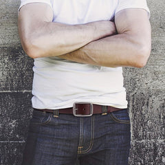 Casual Men's Leather Belt Retro Top Layer Cowhide Belt