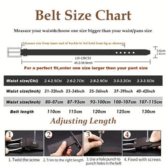 Casual Men's Leather Belt Retro Top Layer Cowhide Belt