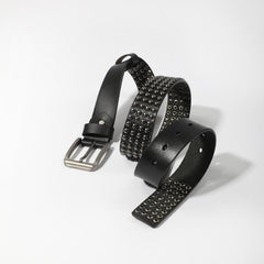 Men's PU Leather Punk Rivet Head Belt