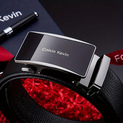 Men's Leather Belt Automatic Buckle Business Casual Gift