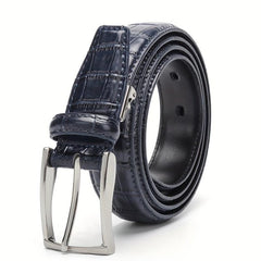 Leather Buckle Belt Men's Business Belt for Suit Pants