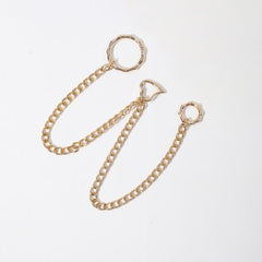 Men's Bamboo Circle Love Pants Chain Belt Direction