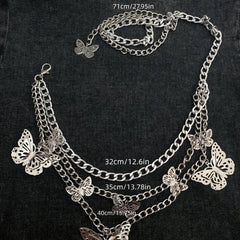 Butterfly Charm Tassel Chain for Pants Decoration