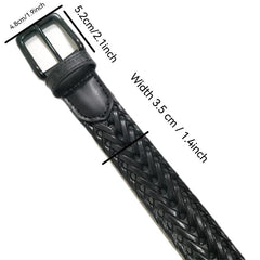 Men's Leather Buckle Belt for Outdoor Party