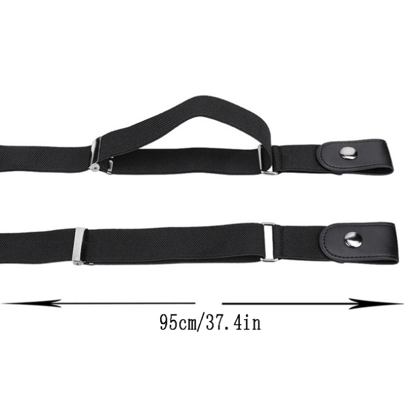 No Buckle Stretch Elastic Waist Belt for Jeans Pants