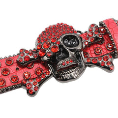 Sparkle Studded Rhinestone Western Cowboy Belt for Jeans Dress