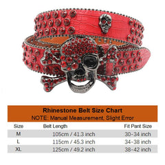 Sparkle Studded Rhinestone Western Cowboy Belt for Jeans Dress
