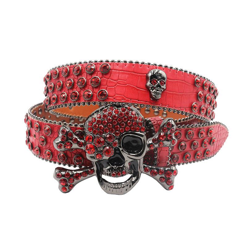 Sparkle Studded Rhinestone Western Cowboy Belt for Jeans Dress