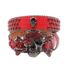 Sparkle Studded Rhinestone Western Cowboy Belt for Jeans Dress