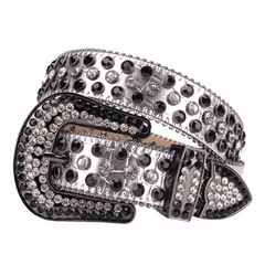 Sparkle Studded Rhinestone Western Cowboy Belt