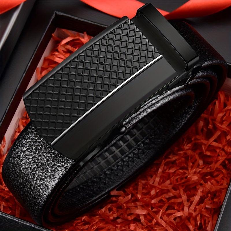 Men's PU Auto Buckle Belt Wedding Daily