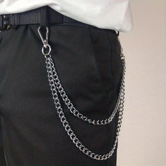 Men's Pants Chain Punk Hip Hop Pants Chain Waist Chain
