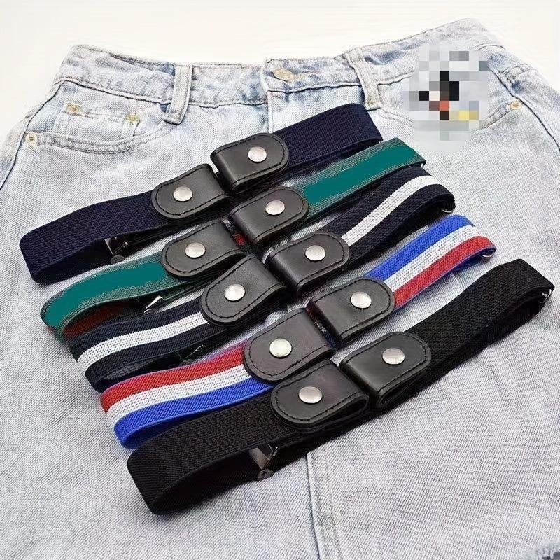 Men's Elastic Invisible Belt for Jeans, No Trace, Versatile
