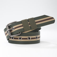 Men's Canvas Belt Pin Buckle Belt Outdoor Casual Jeans Belt