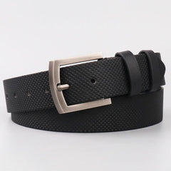 Men's Bag Edge Point Hole Alloy Needle Buckle PU Belt Accessories
