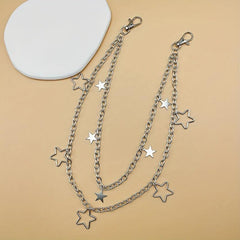 Double Layer Waist Chain Men's Decorative Jeans Trouser Chains