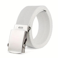 Men's Canvas Buckle Belt for Outdoor Party
