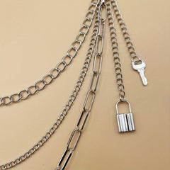 Hip Hop Metal Waist Chain Jeans Pants Chain Bag Chain