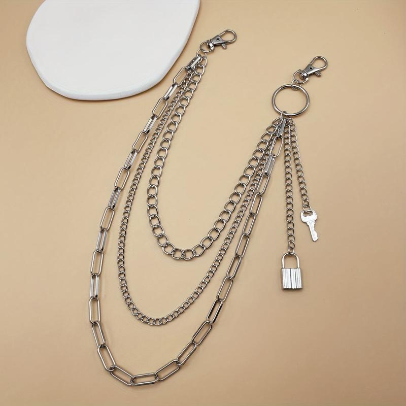 Hip Hop Metal Waist Chain Jeans Pants Chain Bag Chain