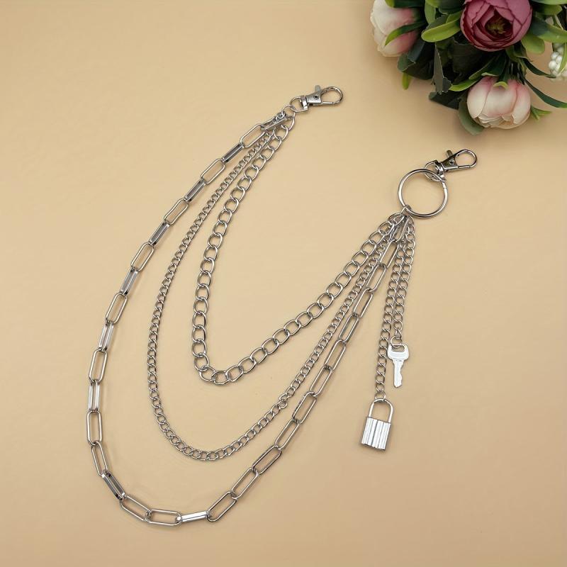 Hip Hop Metal Waist Chain Jeans Pants Chain Bag Chain