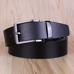 Casual Leather Belt For Men with Pin Buckle