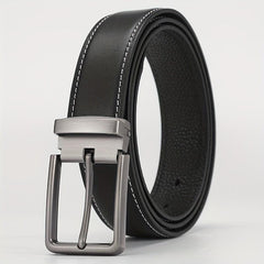 Men's Leather Belt Pin Buckle Casual Trousers Jeans Belt
