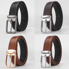 Men's Leather Belt Pin Buckle Casual Trousers Jeans Belt