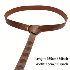 Medieval Celtic Knot Embossed Belt Knight Ring Belt COSPLAY Stage Prop