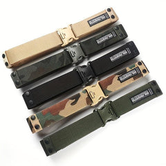 Men's Outdoor Thick Military Training Outerwear Waistband Adjustable Belt