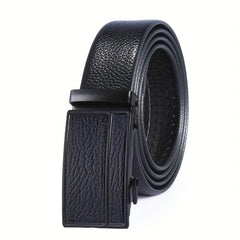 Men's PU Faux Leather Belt with Automatic Buckle