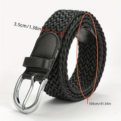 Men's Casual Braided Belt for Dating