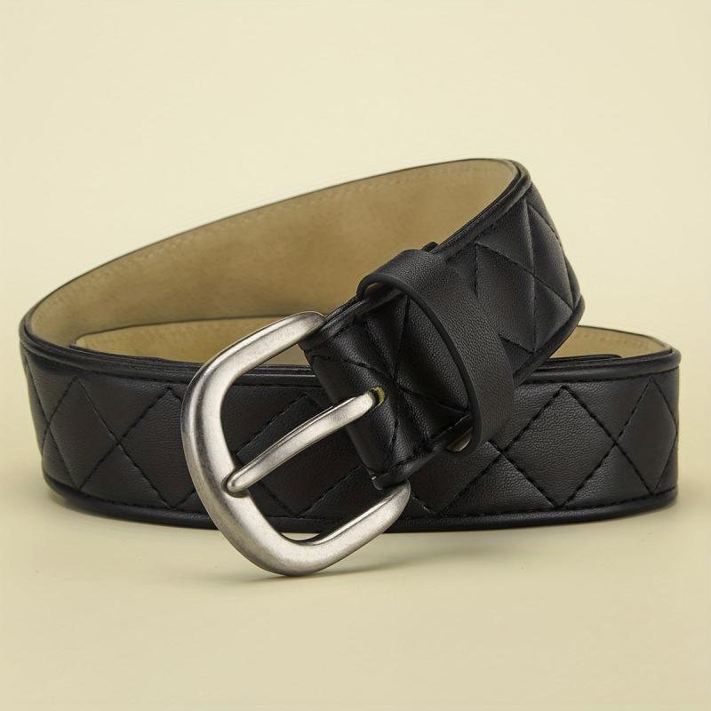 Men's Alloy Needle Buckle Belt PU Leather Jeans Belt