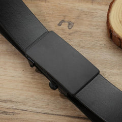 Men's Auto Buckle Belt PU Leather Casual Style Belt