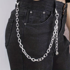 Punk Waist Chain Body Chain Jeans Pants Chain Funny Bag Chain Key Chain
