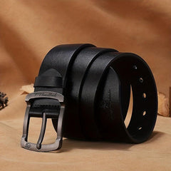 PU Pants Belt Retro Casual Business Buckle Belt For Men