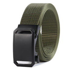 Men Tactical Canvas Belt Buckle