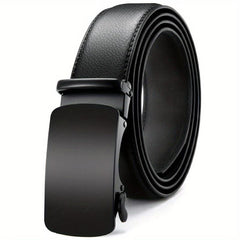 YOORAN Men's Ratchet Adjustable Leather Belt For Jeans