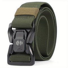 Men's Tactical Quick Release Snap Belt Elastic Outdoor Training