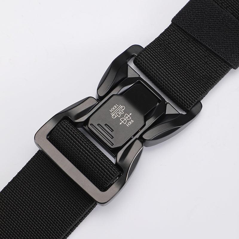 Men's Tactical Quick Release Snap Belt Elastic Outdoor Training