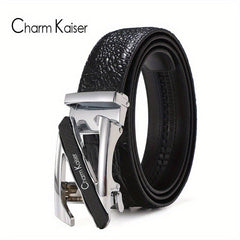 Men's Leather Auto Buckle Belt