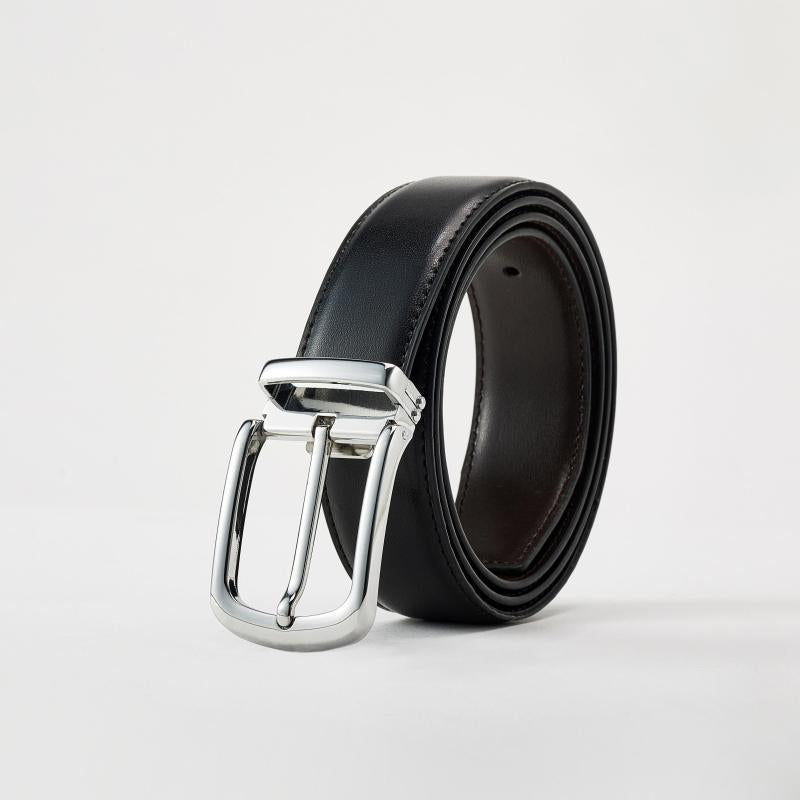 Men's Leather Business Belt & Buckle - Perfect Gift for Husband or Father