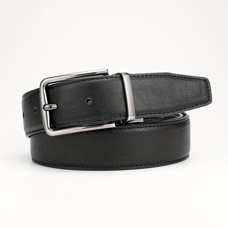 Alloy Buckle PU Leather Belt Accessory for Men